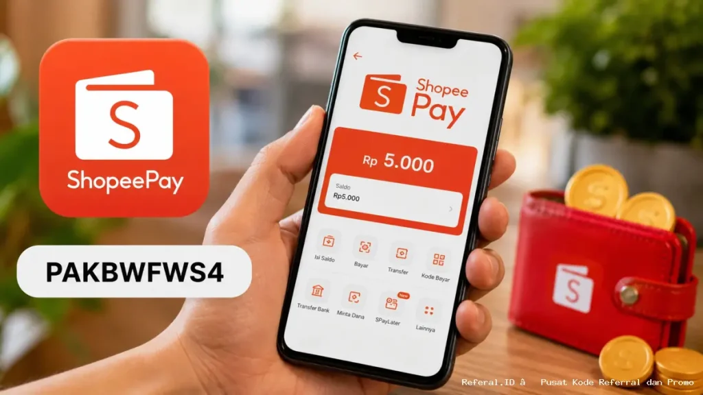 Kode Referral ShopeePay September 2026 PAKBWFWS4, Klaim Saldo Gratis